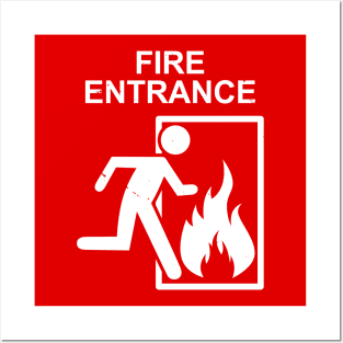 Funny Stupid Fire Warning Sign Hilarious Funny Meme Posters and Art